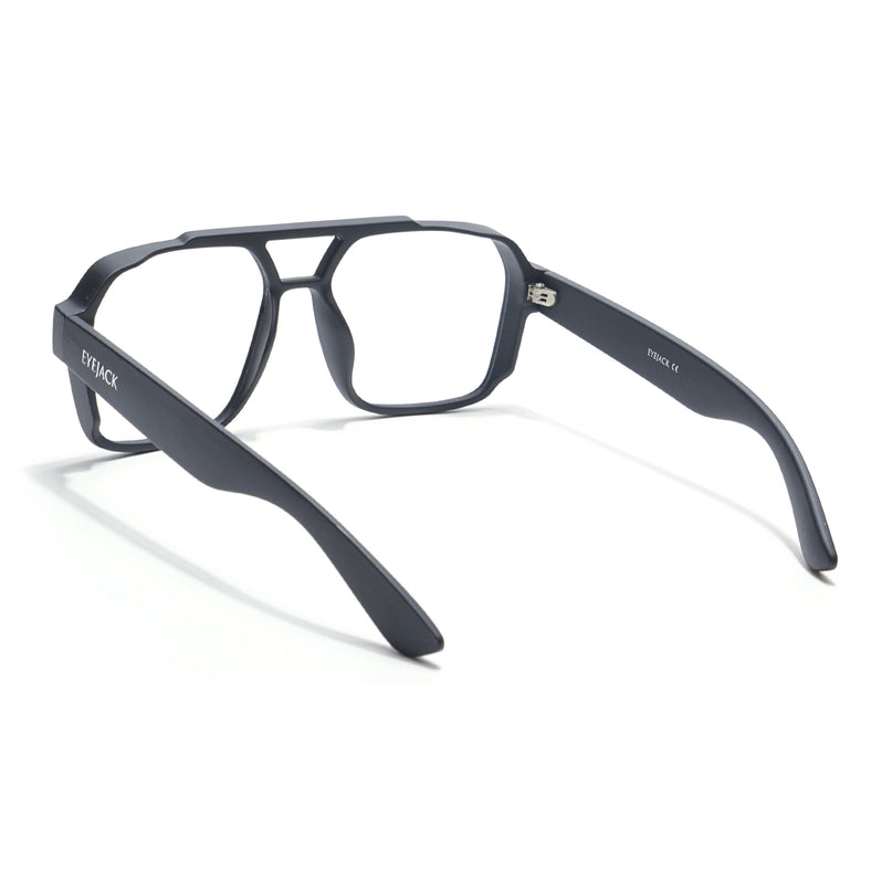 Eyejack Thunder Black Wayfarer Eyeglasses for Men & Women (1390CL574-C1)