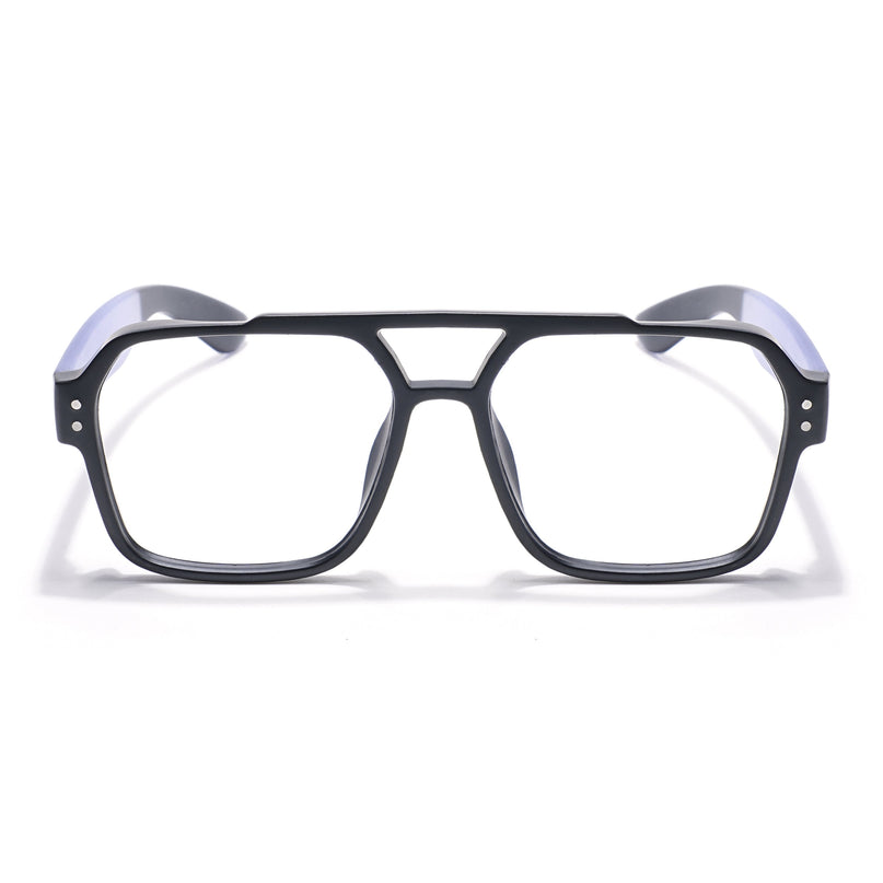 Eyejack Thunder Black Wayfarer Eyeglasses for Men & Women (1390CL576-C3)