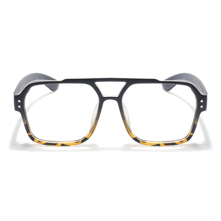 Eyejack Thunder Black & Demi Brown Wayfarer Eyeglasses for Men & Women (1390CL578-C5)