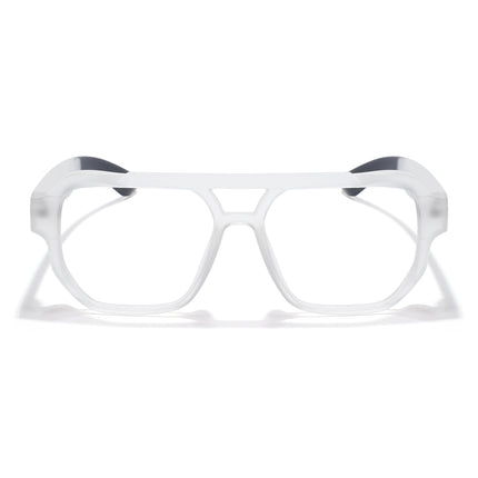 Eyejack Thunder Matt Transparent Wayfarer Eyeglasses for Men & Women (1391CL580-C2)