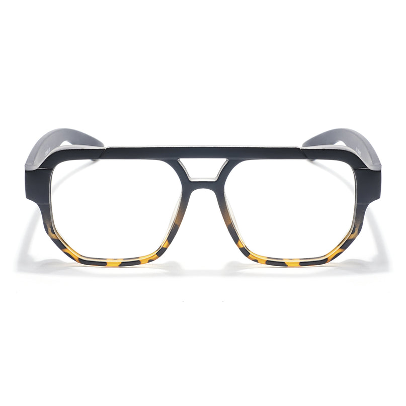 Eyejack Thunder Black & Demi Brown Wayfarer Eyeglasses for Men & Women (1391CL583-C5)