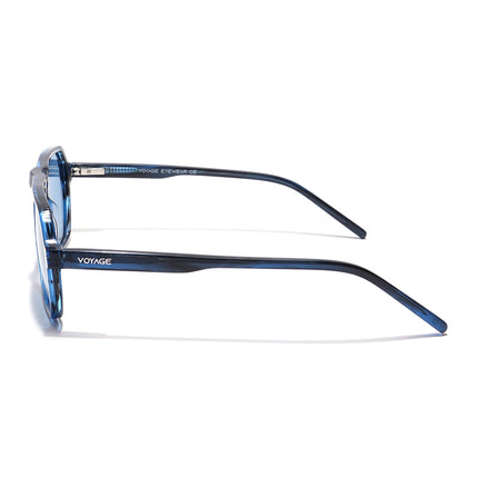 Voyage Select Square Polarized Sunglasses (Blue Lens | Shine Blue Frame - SLPMG5983)