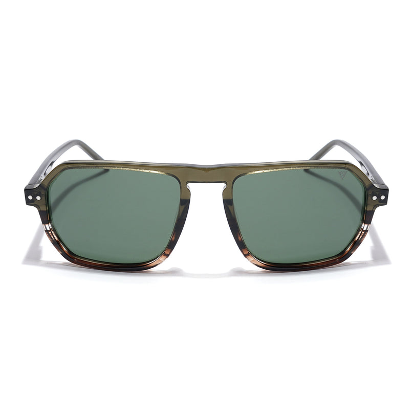 Voyage Select Square Polarized Sunglasses (Olive Lens | Olive & Demi Brown Frame - SLPMG5984)