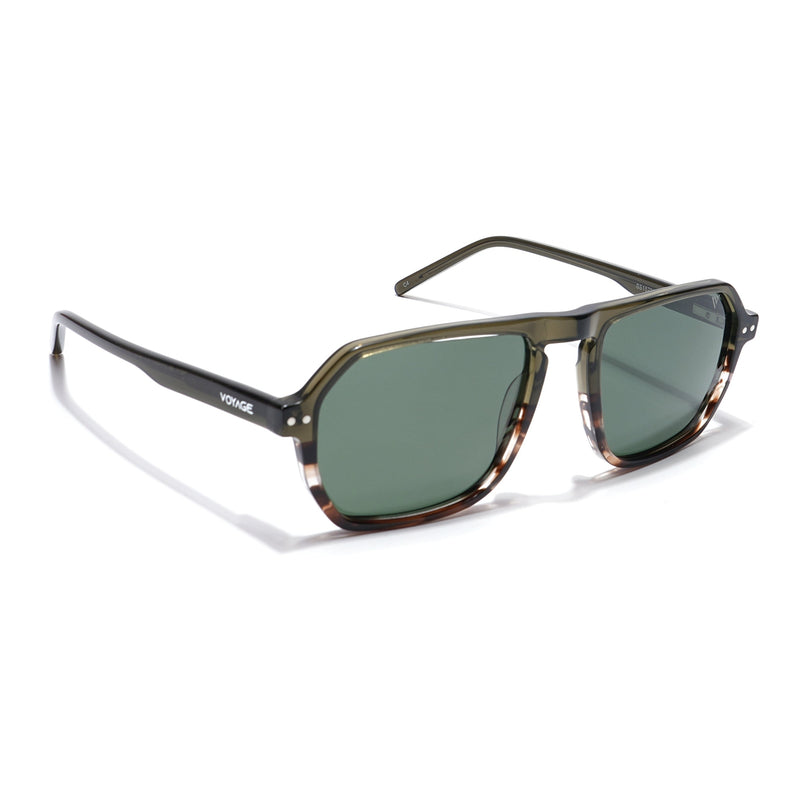 Voyage Select Square Polarized Sunglasses (Olive Lens | Olive & Demi Brown Frame - SLPMG5984)