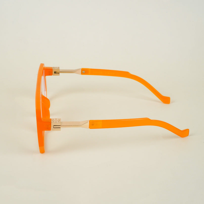 Voyage Goat Orange Wayfarer Eyeglasses for Men & Women - MG4645-C2
