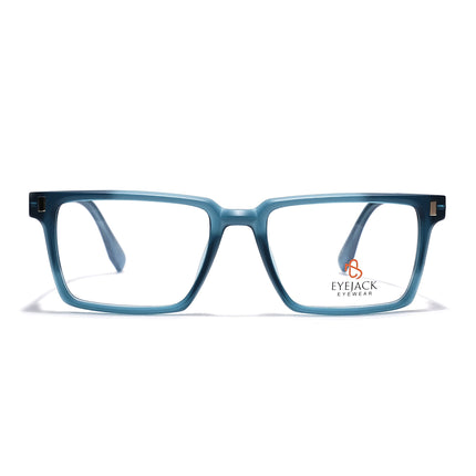 Eyejack Sea Green Rectangle Eyeglasses for Men & Women (162001FCL2443)