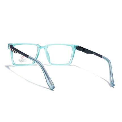 Eyejack Aqua Rectangle Eyeglasses for Men & Women (162001FCL2444)