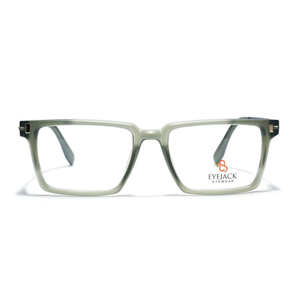 Eyejack Olive Rectangle Eyeglasses for Men & Women (162001FCL2446)