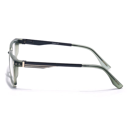 Eyejack Olive Rectangle Eyeglasses for Men & Women (162001FCL2446)