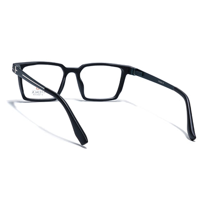 Eyejack Black Rectangle Eyeglasses for Men & Women (162002FCL2449)