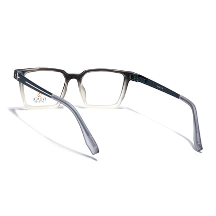 Eyejack Black & Grey Rectangle Eyeglasses for Men & Women (162002FCL2452)