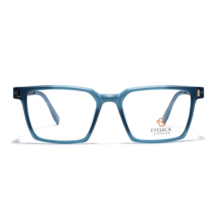 Eyejack Sea Green Rectangle Eyeglasses for Men & Women (162002FCL2455)