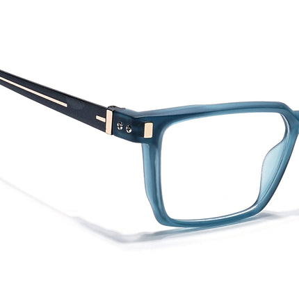 Eyejack Sea Green Rectangle Eyeglasses for Men & Women (162002FCL2455)