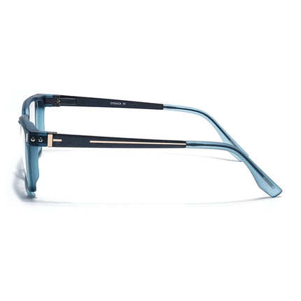 Eyejack Sea Green Rectangle Eyeglasses for Men & Women (162002FCL2455)