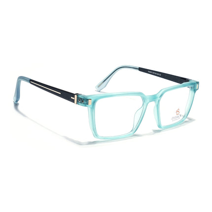 Eyejack Aqua Rectangle Eyeglasses for Men & Women (162002FCL2456)