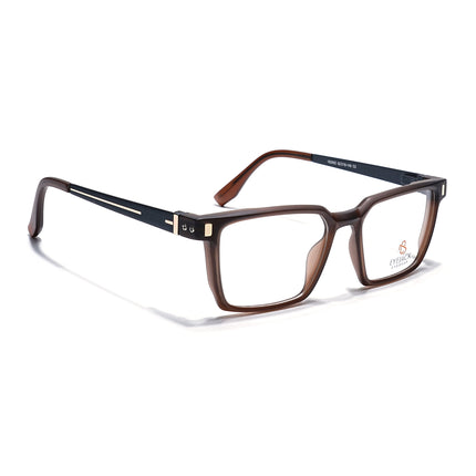 Eyejack Brown Rectangle Eyeglasses for Men & Women (162002FCL2457)