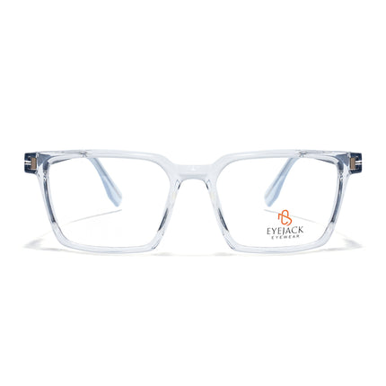 Eyejack Transparent Rectangle Eyeglasses for Men & Women (162002FCL2459)