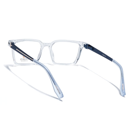 Eyejack Transparent Rectangle Eyeglasses for Men & Women (162002FCL2459)