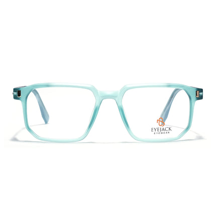 Eyejack Aqua Wayfarer Eyeglasses for Men & Women (162003FCL2468)
