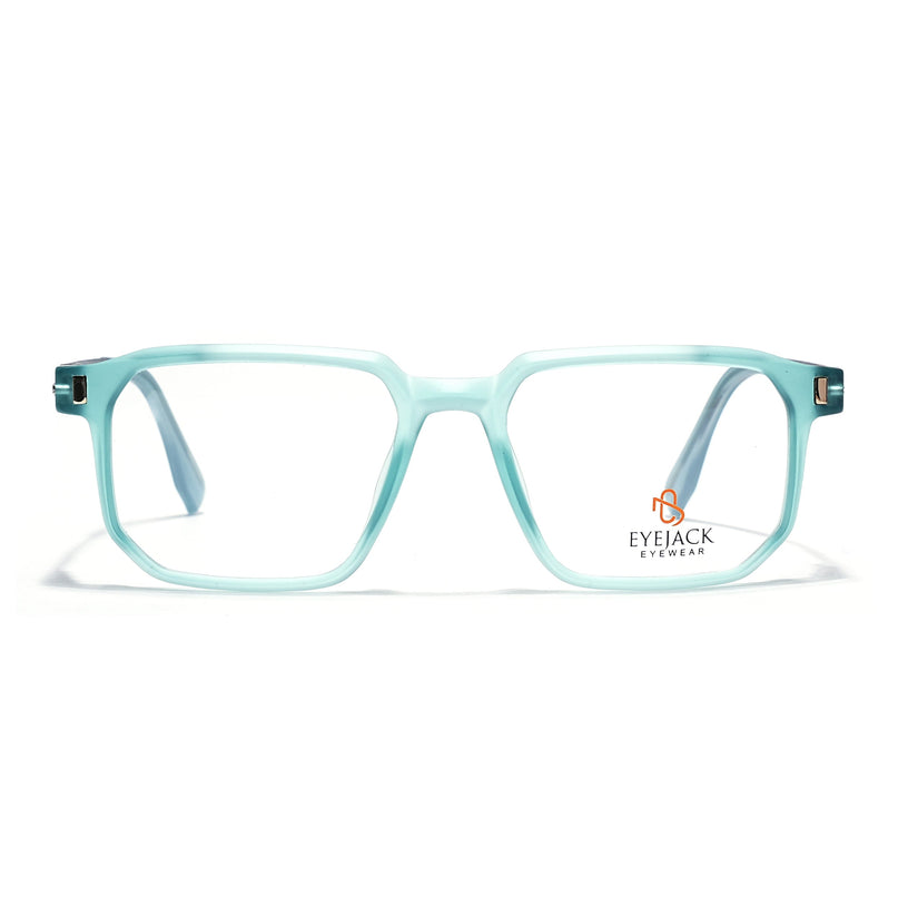 Eyejack Aqua Wayfarer Eyeglasses for Men & Women (162003FCL2468)