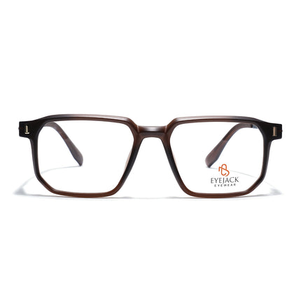 Eyejack Brown Wayfarer Eyeglasses for Men & Women (162003FCL2469)
