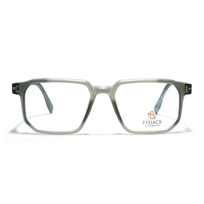 Eyejack Olive Wayfarer Eyeglasses for Men & Women (162003FCL2470)