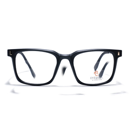 Eyejack Black Wayfarer Eyeglasses for Men & Women (162004FCL2472)