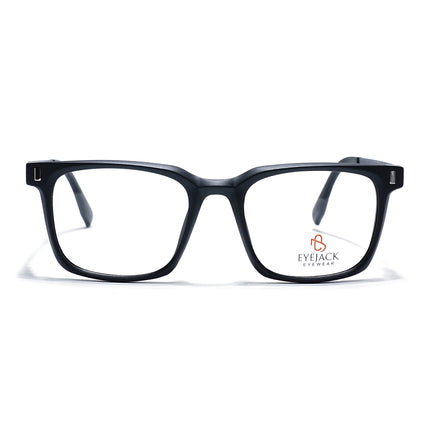 Eyejack Black Wayfarer Eyeglasses for Men & Women (162004FCL2473)