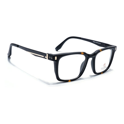 Eyejack Black & Brown Wayfarer Eyeglasses for Men & Women (162004FCL2474)