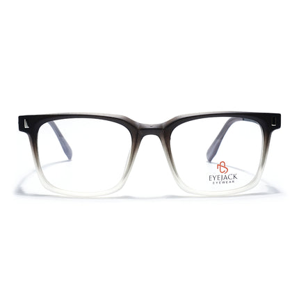 Eyejack Black & Grey Wayfarer Eyeglasses for Men & Women (162004FCL2476)