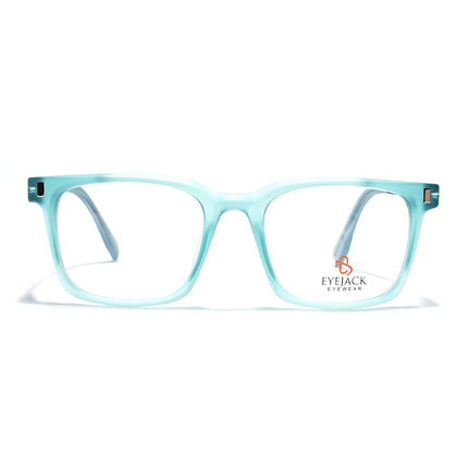 Eyejack Aqua Wayfarer Eyeglasses for Men & Women (162004FCL2480)