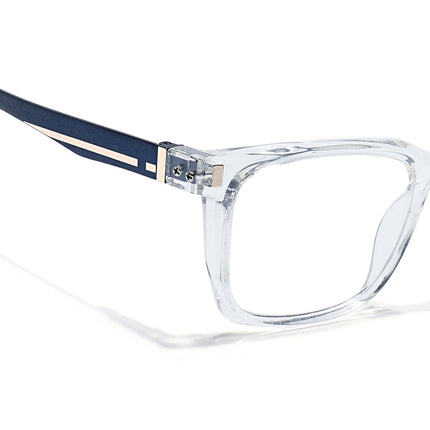 Eyejack Transparent Wayfarer Eyeglasses for Men & Women (162004FCL2483)