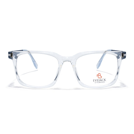 Eyejack Transparent Wayfarer Eyeglasses for Men & Women (162004FCL2483)