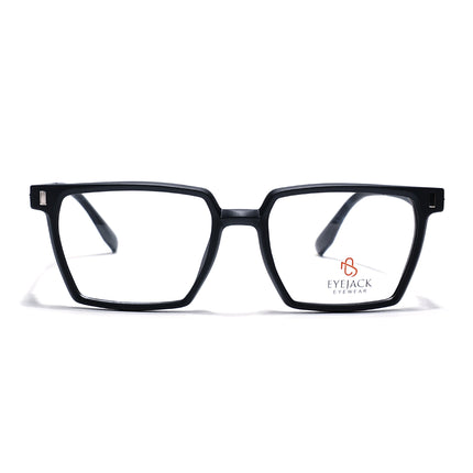 Eyejack Black Wayfarer Eyeglasses for Men & Women (162005FCL2485)