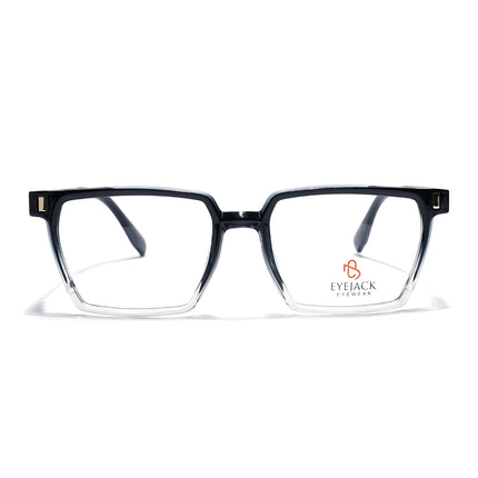 Eyejack Black & Transparent Wayfarer Eyeglasses for Men & Women (162005FCL2487)