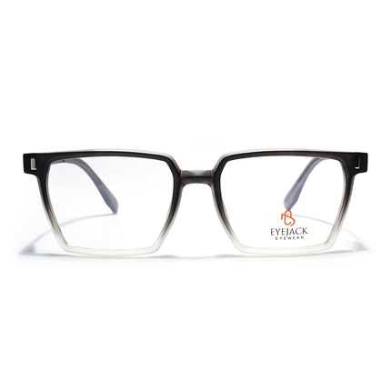 Eyejack Black & Grey Wayfarer Eyeglasses for Men & Women (162005FCL2488)