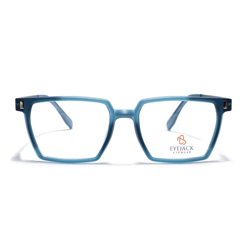 Eyejack Sea Green Wayfarer Eyeglasses for Men & Women (162005FCL2492)
