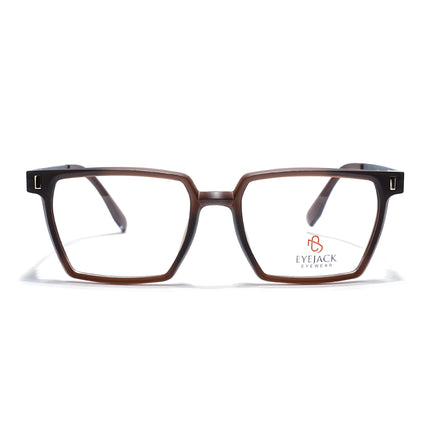 Eyejack Brown Wayfarer Eyeglasses for Men & Women (162005FCL2494)