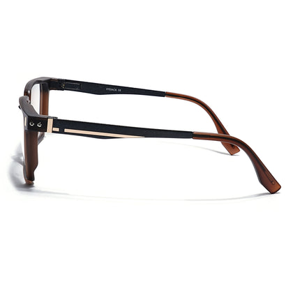 Eyejack Brown Wayfarer Eyeglasses for Men & Women (162005FCL2494)