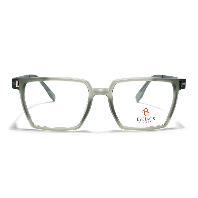 Eyejack Olive Wayfarer Eyeglasses for Men & Women (162005FCL2495)
