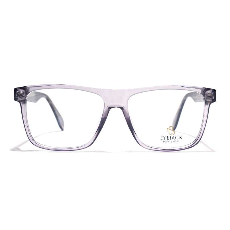 Eyejack Grey Wayfarer Eyeglasses for Men & Women (163001FCL2238)