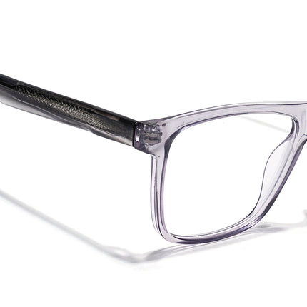 Eyejack Grey Wayfarer Eyeglasses for Men & Women (163001FCL2238)