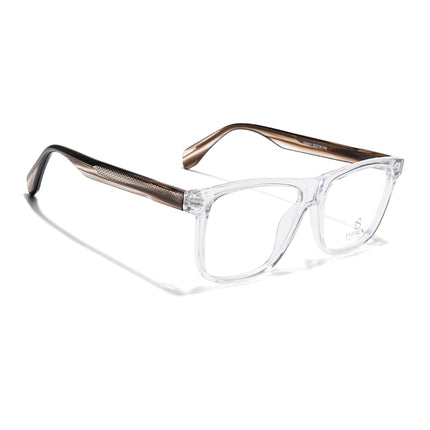 Eyejack Transparent Wayfarer Eyeglasses for Men & Women (163001FCL2243)