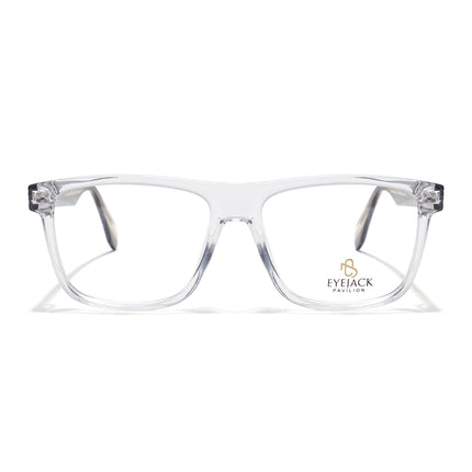 Eyejack Transparent Wayfarer Eyeglasses for Men & Women (163001FCL2243)