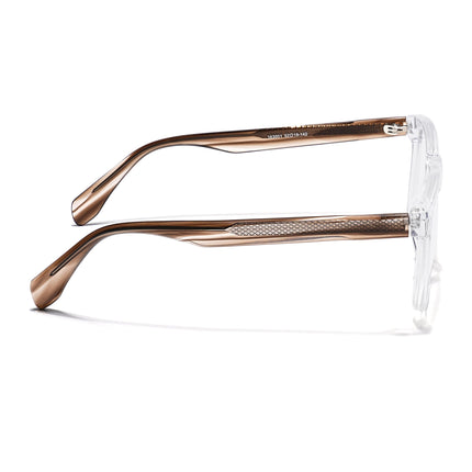 Eyejack Transparent Wayfarer Eyeglasses for Men & Women (163001FCL2243)