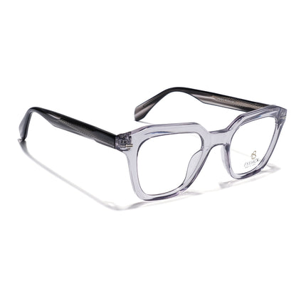 Eyejack Grey Square Eyeglasses for Men & Women (163002FCL2246)