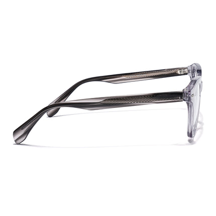 Eyejack Grey Square Eyeglasses for Men & Women (163002FCL2246)