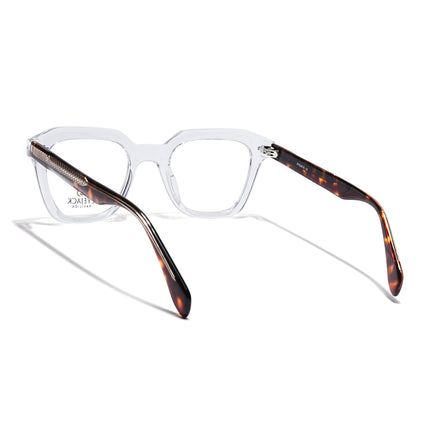 Eyejack Transparent Square Eyeglasses for Men & Women (163002FCL2251)