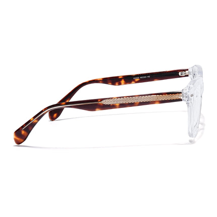 Eyejack Transparent Square Eyeglasses for Men & Women (163002FCL2251)
