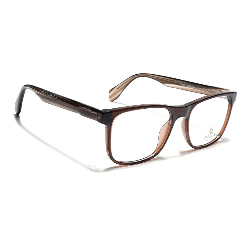 Eyejack Brown Wayfarer Eyeglasses for Men & Women (163003FCL2255)